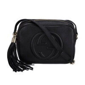 GUCCI Soho Leather Disco Bag Black
